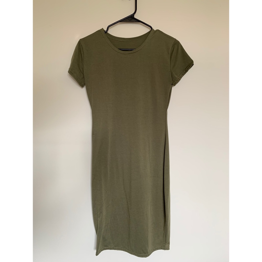 Olive green dress